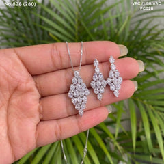 Lavaynya silver pendant set for women