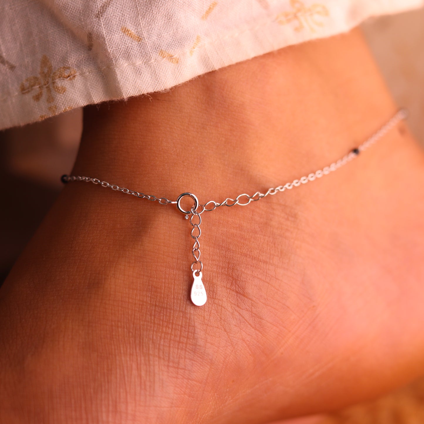 Aura Pure Silver Payal for Women