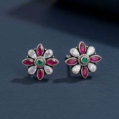 Vintage aura silver stud