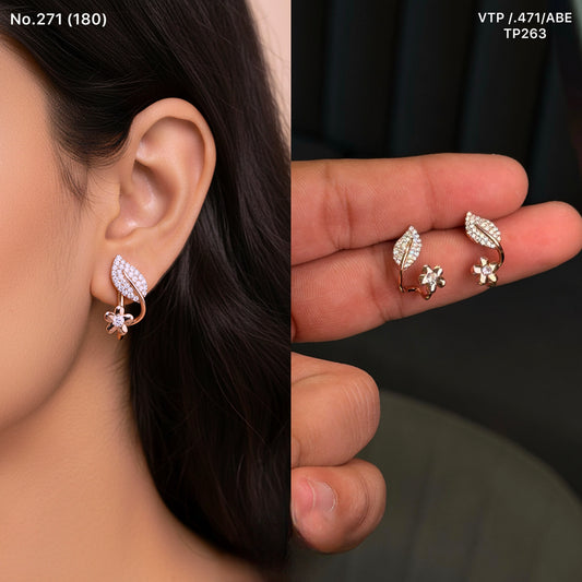 Petal radiance silver stud