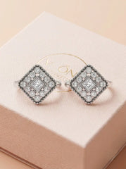 Raven spark silver toerings for women