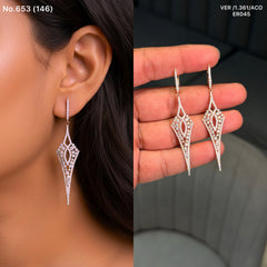 Royal stream silver earrings