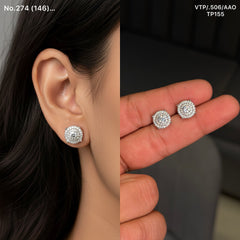Eira Moon silver Stud