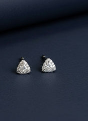 Trispark silver studs