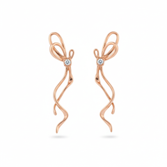 Breez butterfly silver earrings