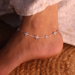 Bloom Quartet Silver Payal