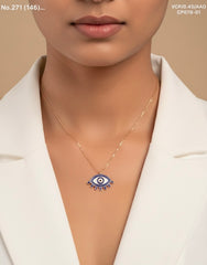 Clear sight silver chain pendant