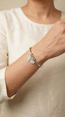 Varnika silver kada for women