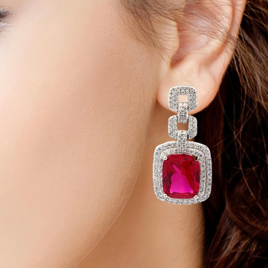 Silver Earrings for Women by V One Jewellery