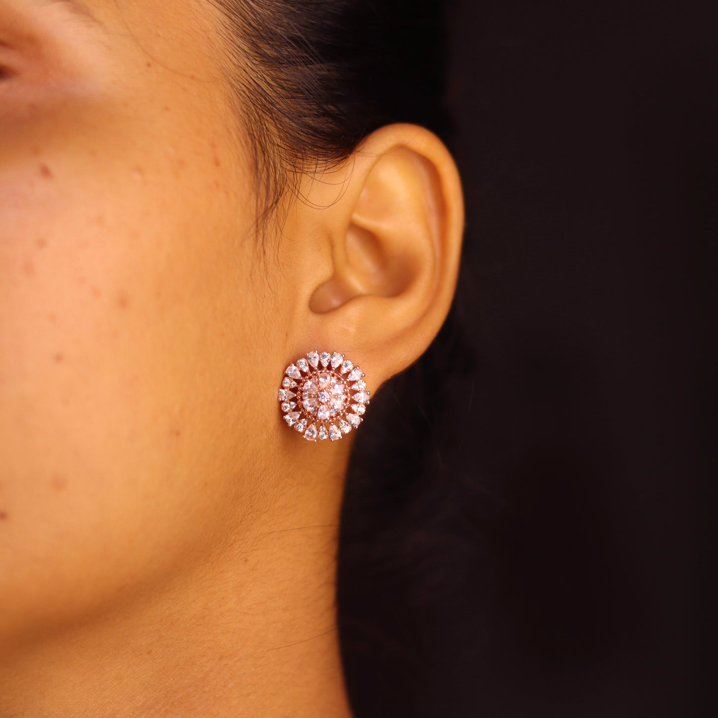 Flora Rose Gold Pendant Set