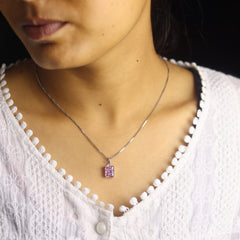 Luxe Silver Women's Pendant Set