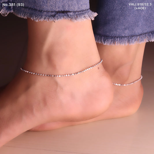 Timeless Sleek Silver Payal for Women