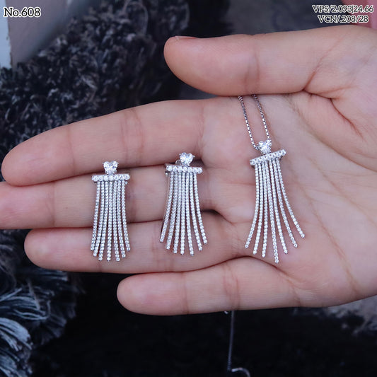 Silver Pendant Set - V One Jewellery