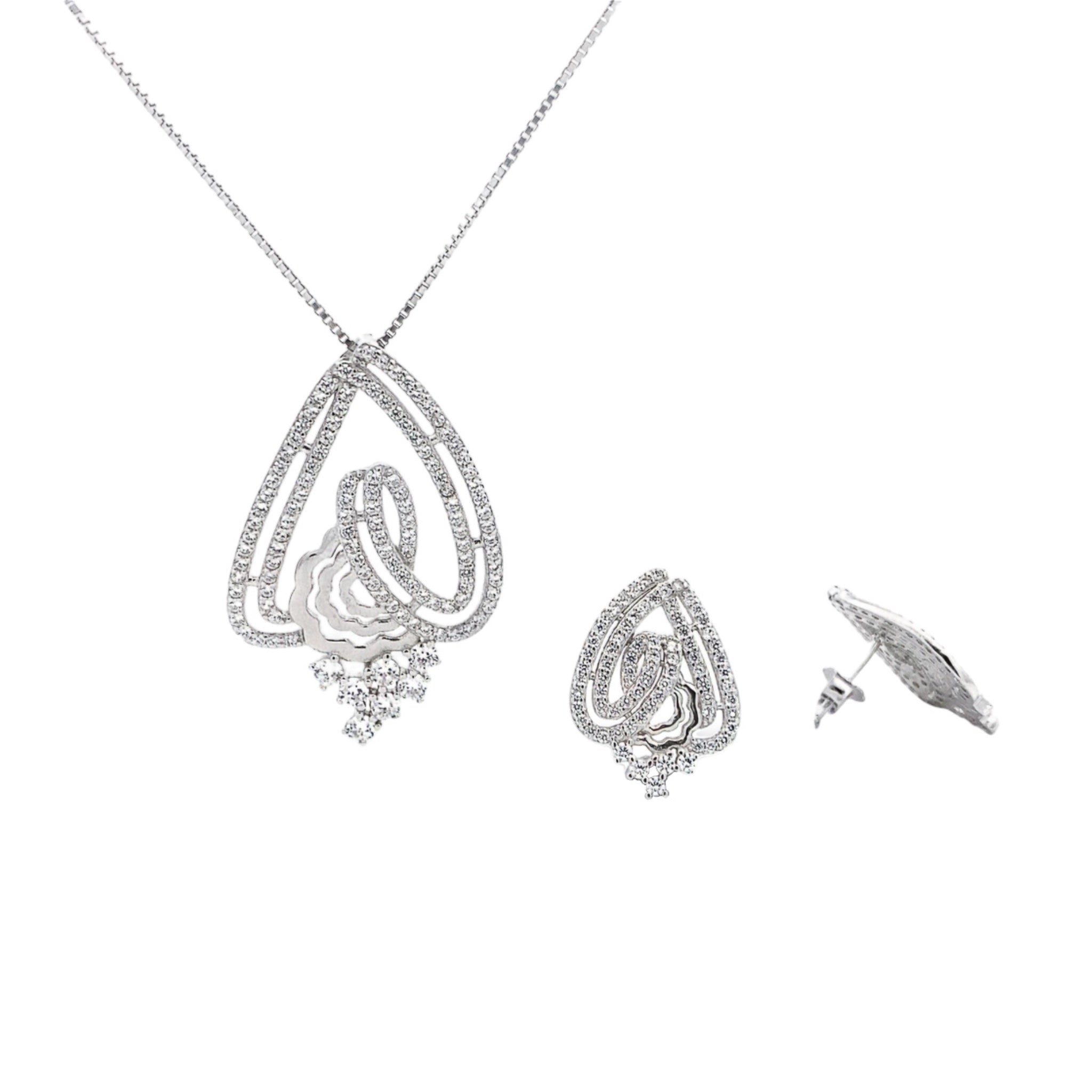 Silver Pendant Set - V One Jewellery