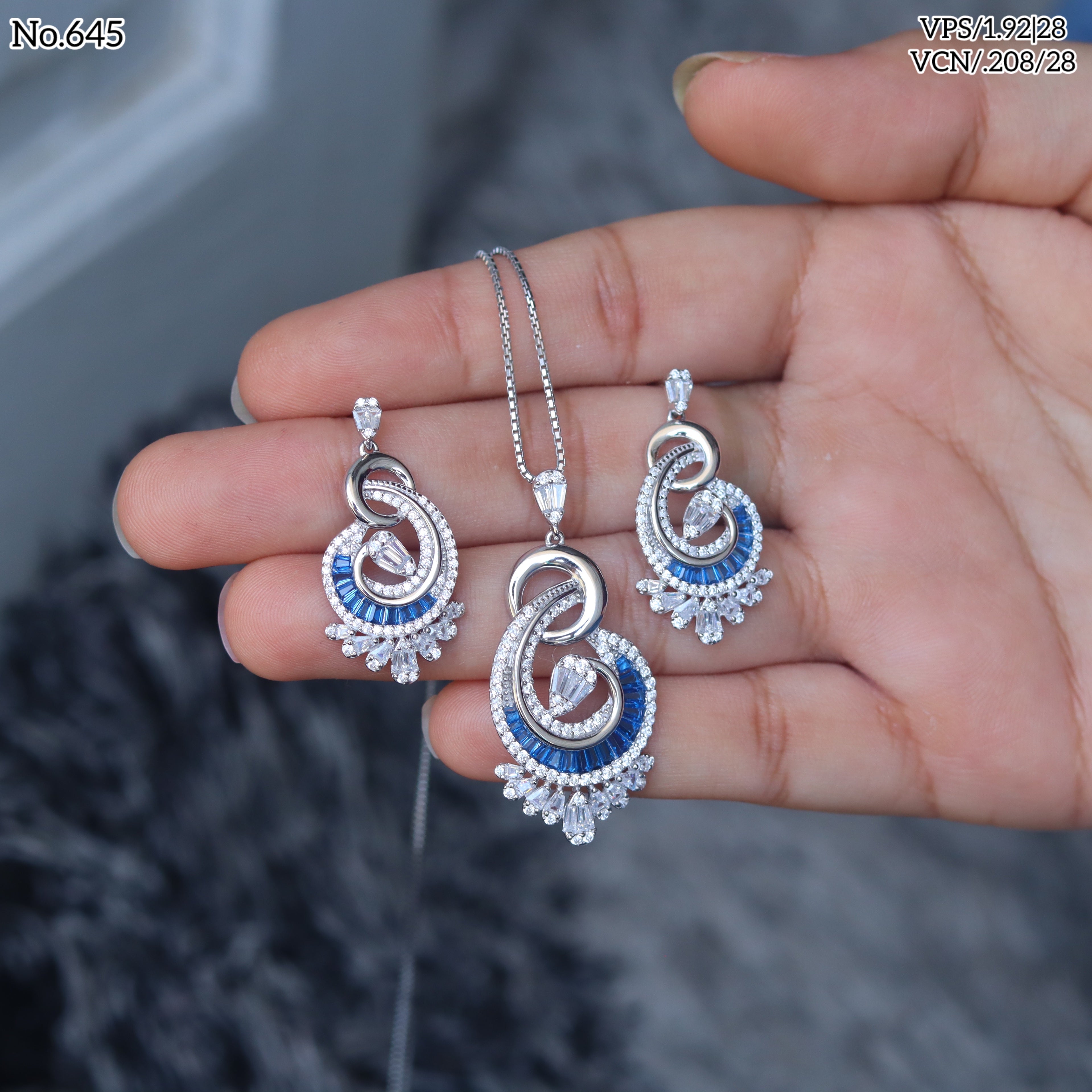 Silver Pendant Set - V One Jewellery