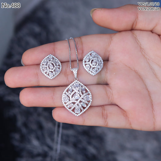 Silver Pendant Set - V One Jewellery