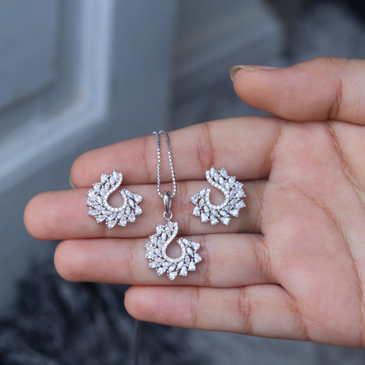 Silver Pendant Set - V One Jewellery