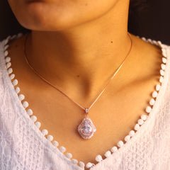 Rosalyn Women's Rose Gold Pendant Set