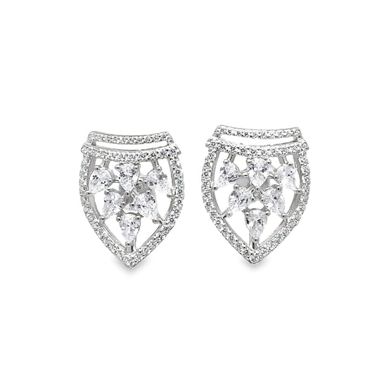 Silver Earrings for Women by V One Jewellery