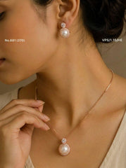 Pearlina silver pendant set for women