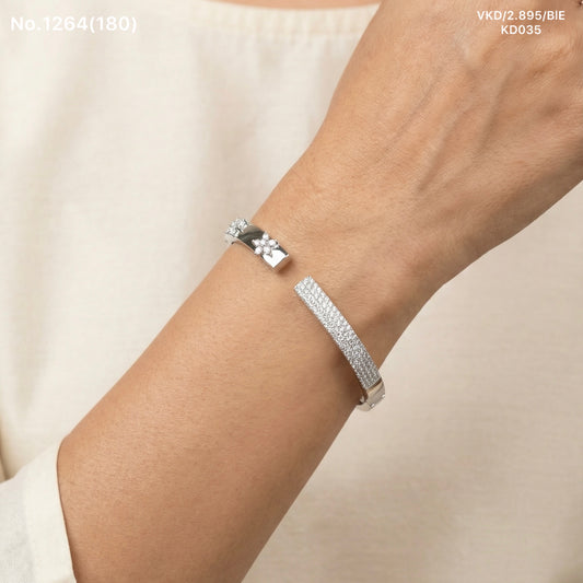 Star princess silver kada for women
