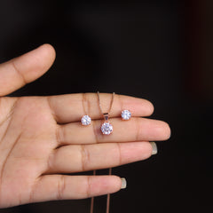 Eve Rose Gold Jewellery Set