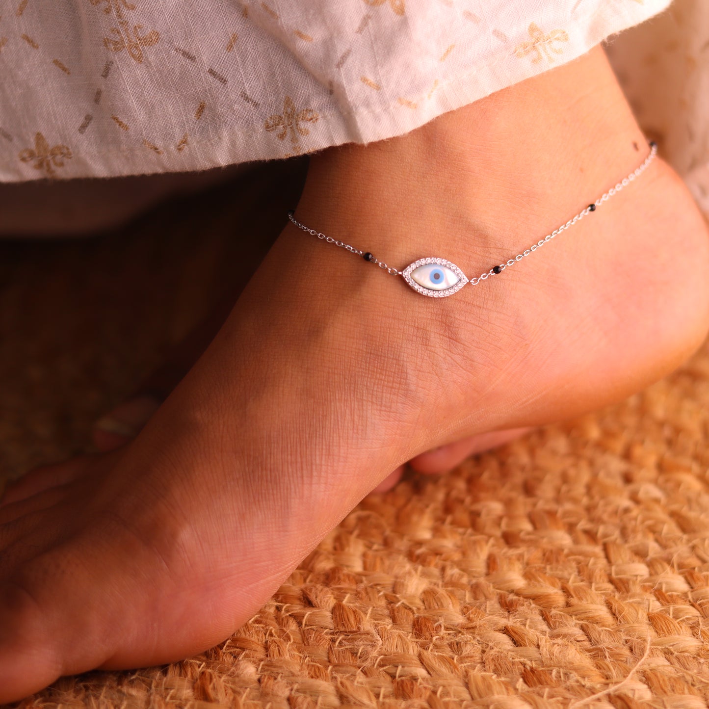 Aura Pure Silver Payal for Women