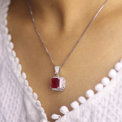 Allure Silver Pendant Jewellery Set