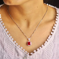 Allure Silver Pendant Jewellery Set