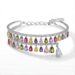 Mystic charm silver kada for women