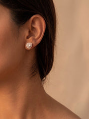 Infinite diamond silver pendant set for women