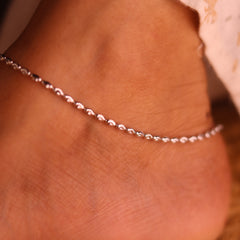 Classic Silver Beads Women Payal