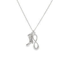 Infinite Steps Silver chain Pendant