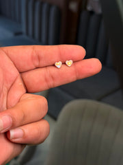Little heart silver stud