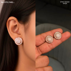 Aria Lustre silver Stud