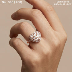 Heart bliss silver ring for women