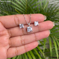 Arpita silver pendant set for women