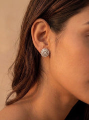 Elunara spark silver pendant set for women