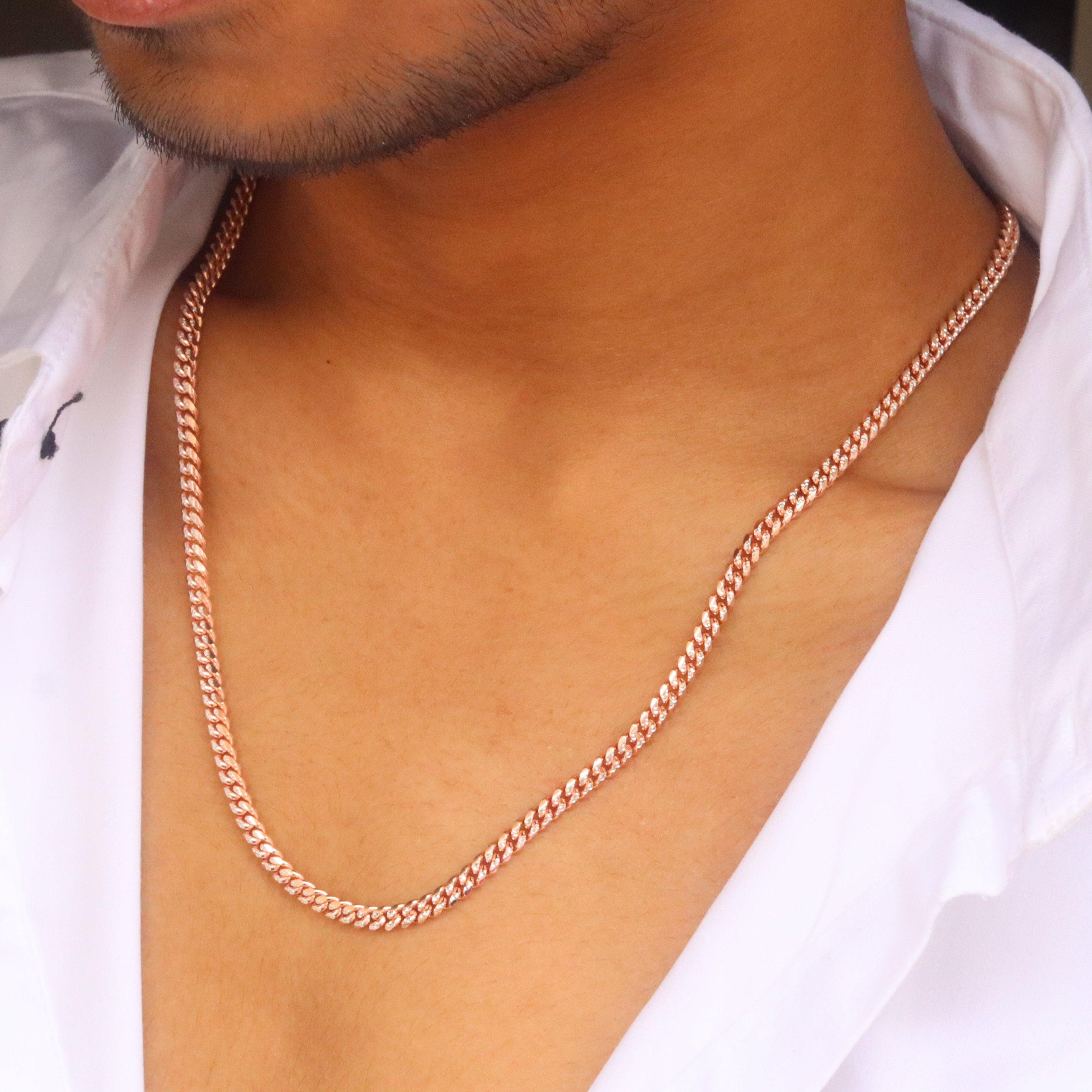 Gold Chain For Men 925 Sterling Silver Gold Polish Chain For Mens