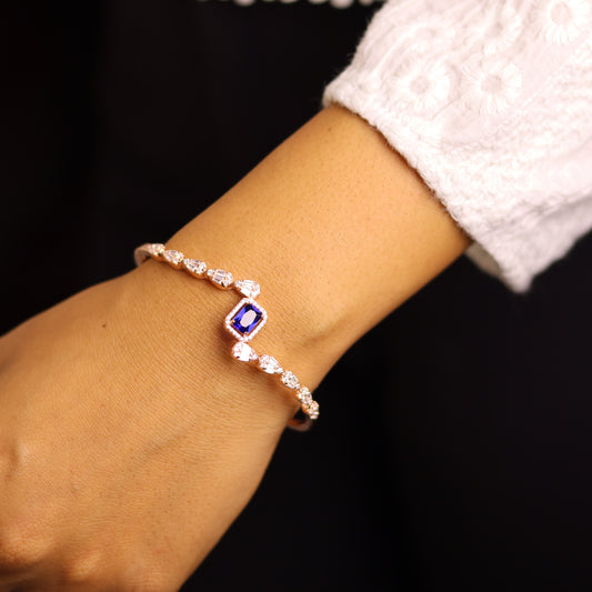 Sapphire Rose Gold Women's Kada