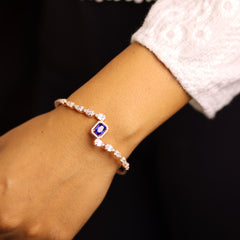 Sapphire Rose Gold Women's Kada