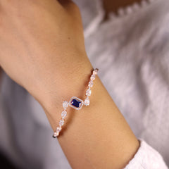 Sapphire Rose Gold Women's Kada