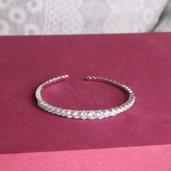 Zircon Beauty Women's Silver Kada