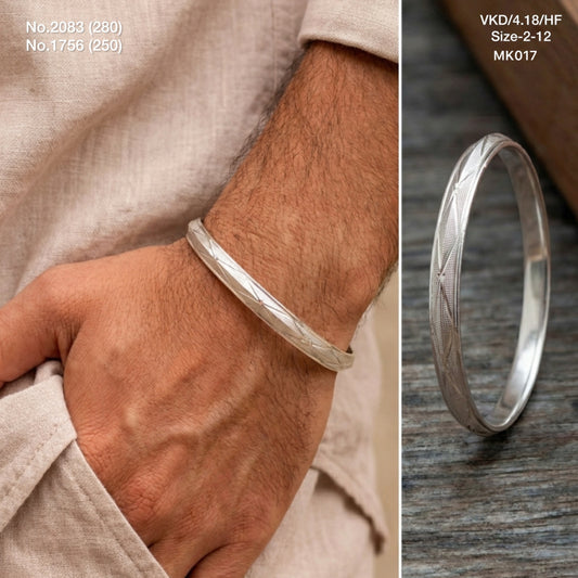 Imperial forge silver kada for men