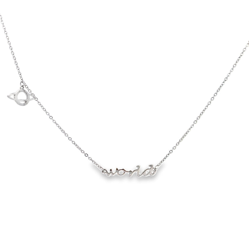 Silver Chain Pendant - V One Jewellery