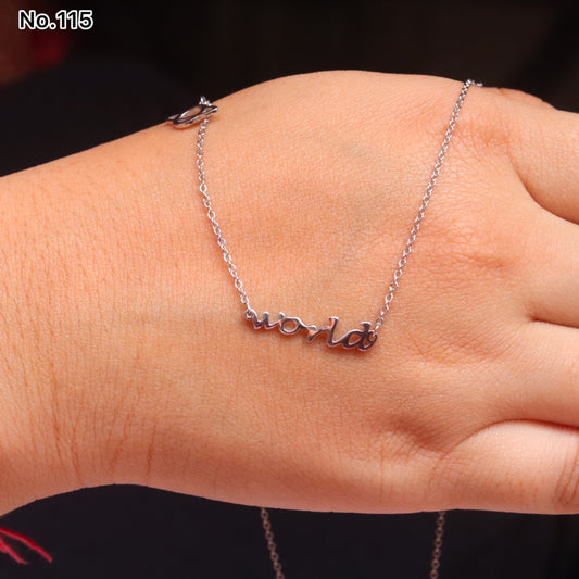 Silver Chain Pendant - V One Jewellery