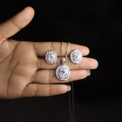 Astraea Silver Pendant Set