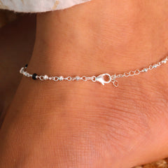 Silver Kaala Tika Silver Payal