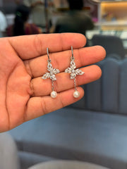 Vanya butterfly silver earrings