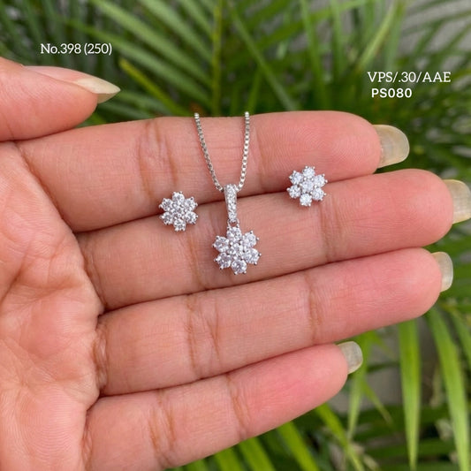 Starshine silver pendant set for women